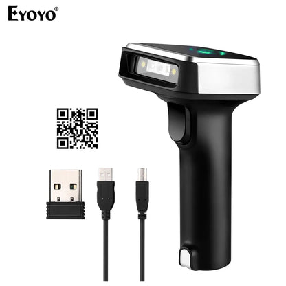 Eyoyo 1D & 2D Wireless Bluetooth Barcode Scanner Code Reader