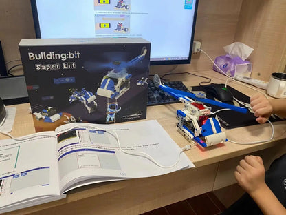 Microbit V2 Robot DIY Electronic Building Block Educational Science STEM Programming Toy