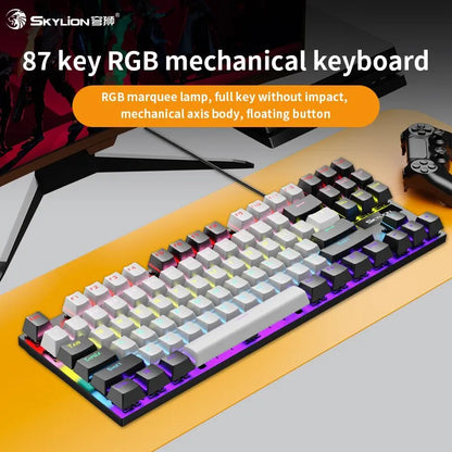 SKYLION K87 Wired Mechanical Keyboard