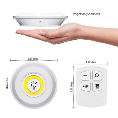 Dimmable COB Under Cabinet LED Night Light with Remote