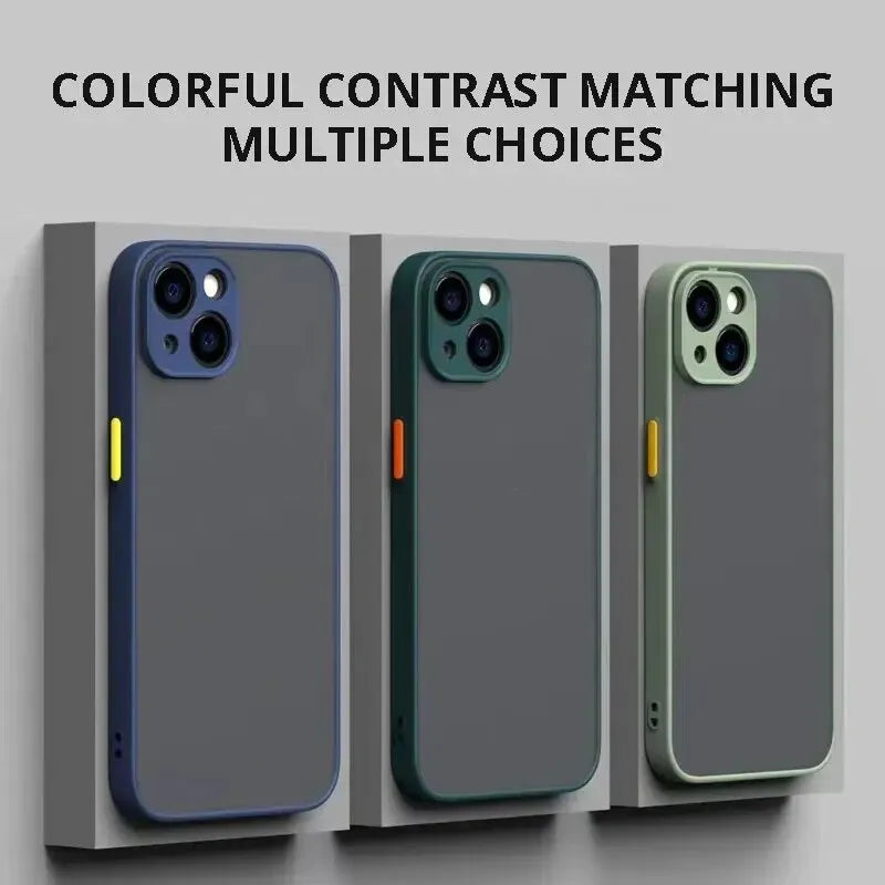 JASTER Matte Phone Case for iPhone 14 13 12 11 Pro Luxury Soft Silicone Shockproof Case for IPhone 12 13 14 Pro Max